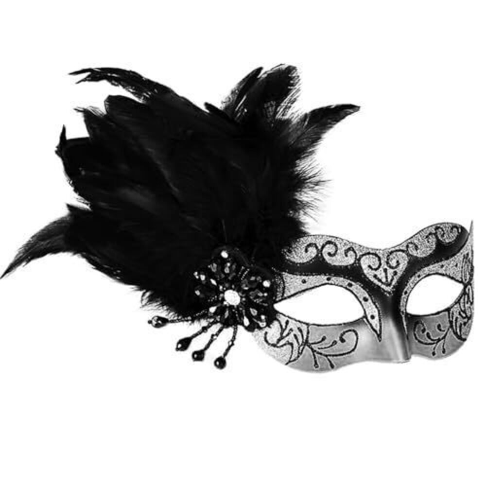 7913 Masquerade Mask Shiny Venetian Mask for Halloween Mardi Gras Costume